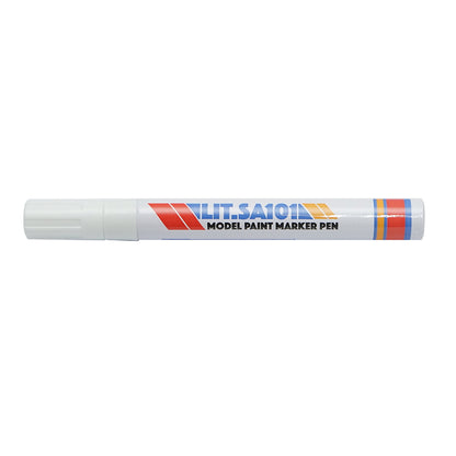 White oil-based paint marker, waterproof, quick-drying, 12 pieces