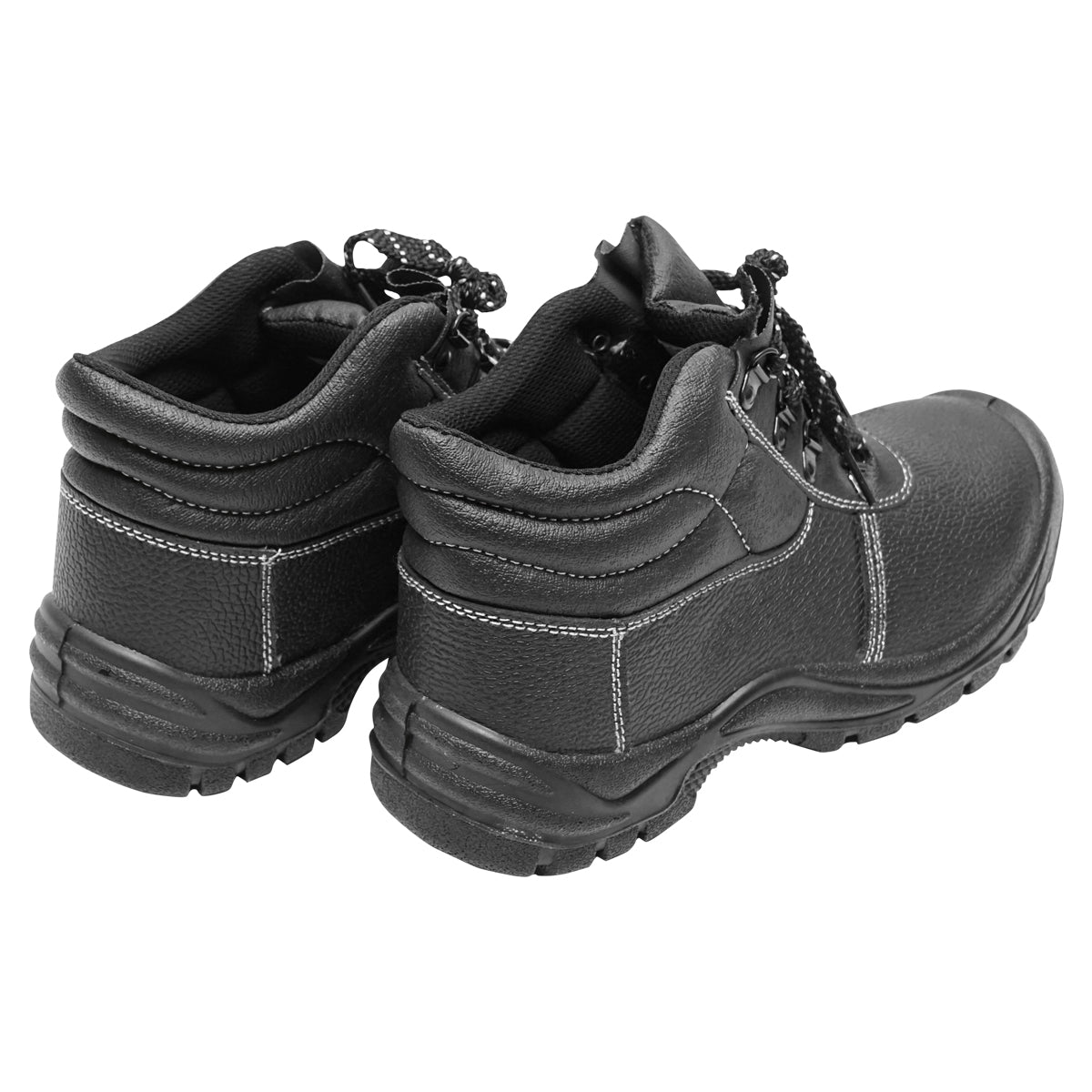 Size 46 safety boots with toe cap and steel sole insert 5001