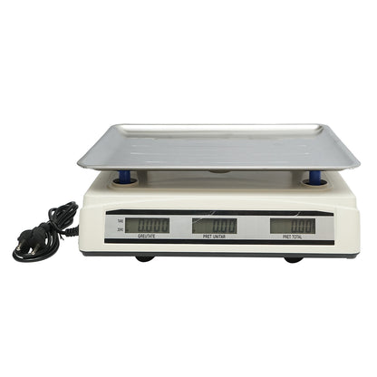 Electronic scale with LCD screen, capacity 40 Kg with 4V battery Breckner Germany