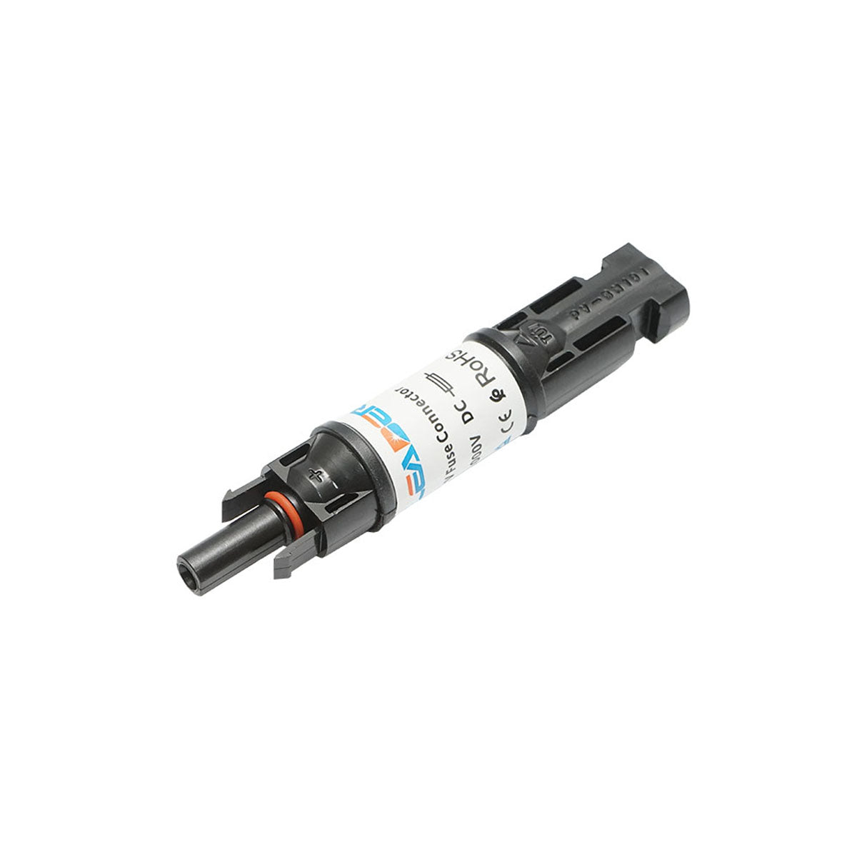 MC4 connector with 10x38mm fuse, 15A, 1000V DC for photovoltaic solar systems IP67 Leader