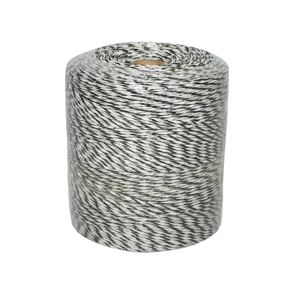 Black-white wire roll 3mm 5x0.2mm stainless steel, 1x0.25 copper 0.4 Ohm/m, 500m electric fence Breckner Germany