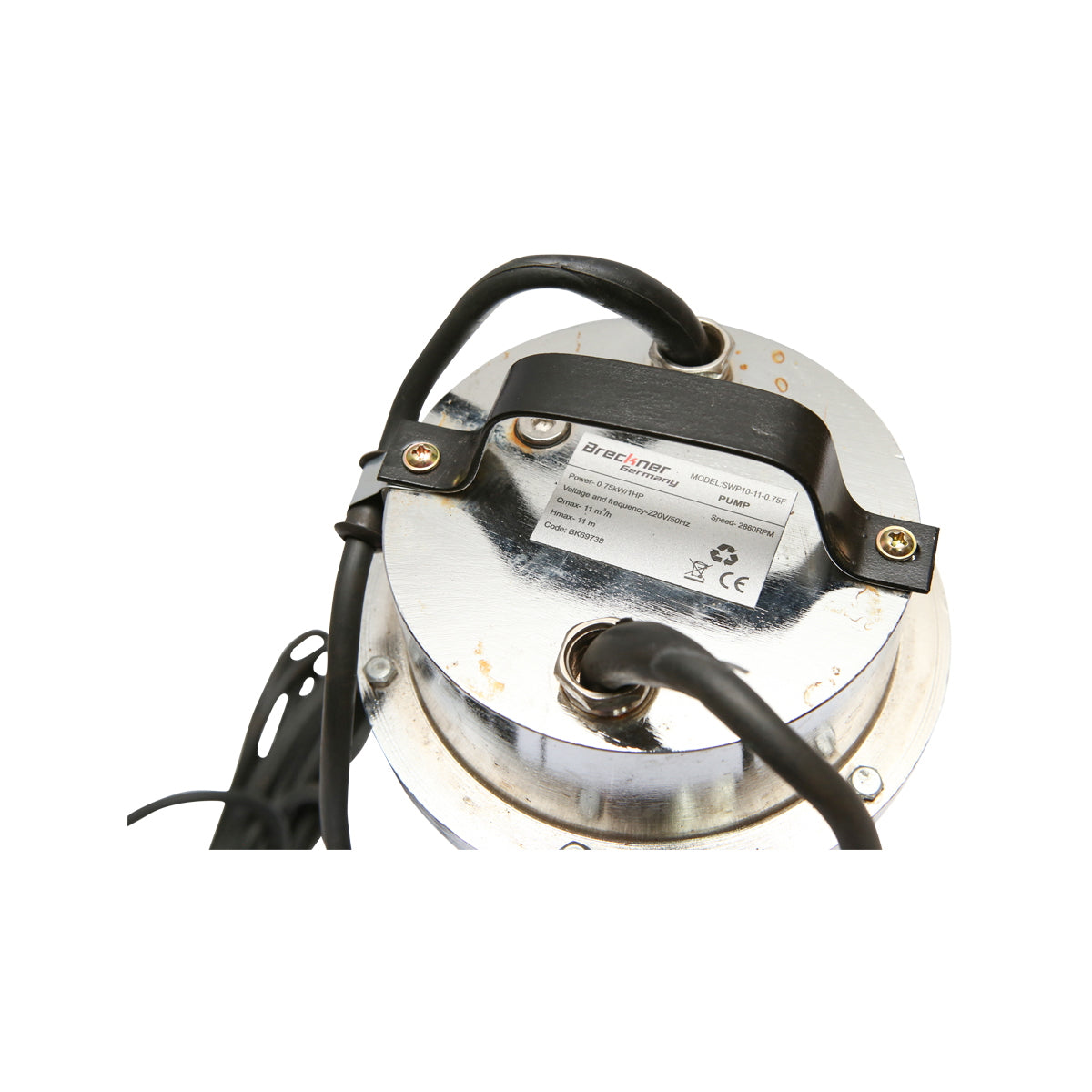 Dirty water pump, submersible drainage with float 750W, 200L/min, depth 11m, 220V SWP10-11-0.75F Breckner Germany