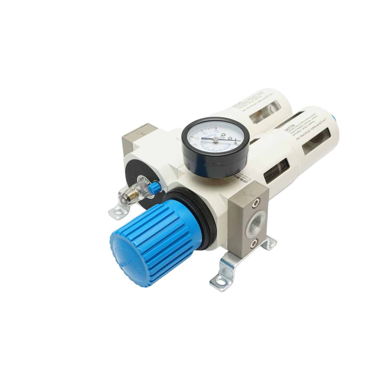Air filter and lubricator with a maximum pressure regulator of 1.6 MPa, 1/2 connection.