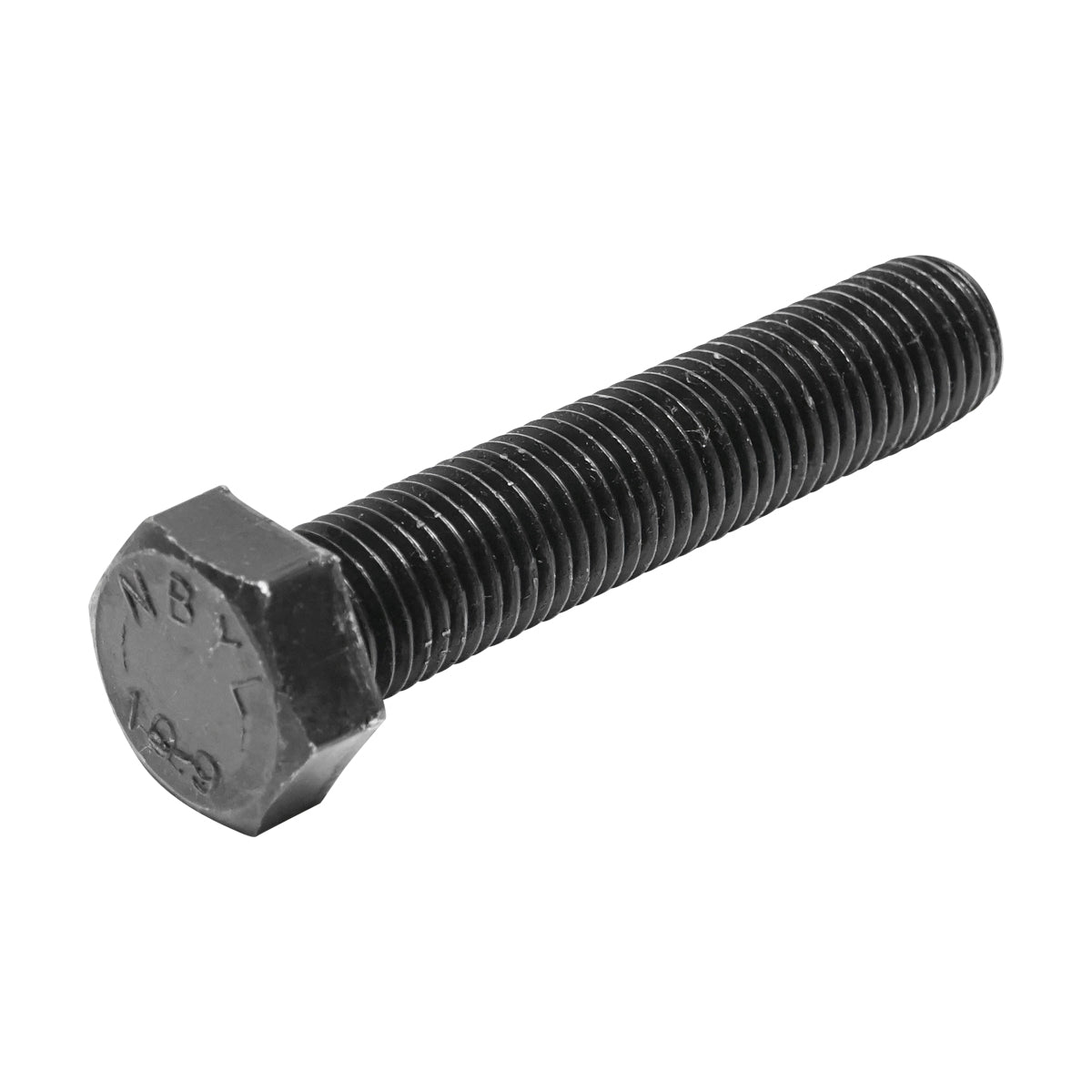 Black screw with hexagonal head DIN 933 M20x100 G10.9 25 pieces/bag