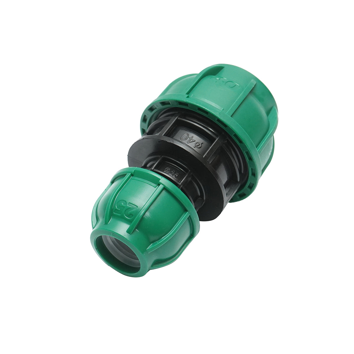 Connector, reduced coupling joint D40x25mm PN10 Bar for irrigation systems