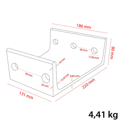 Disc bearing support with bearings 32011 V