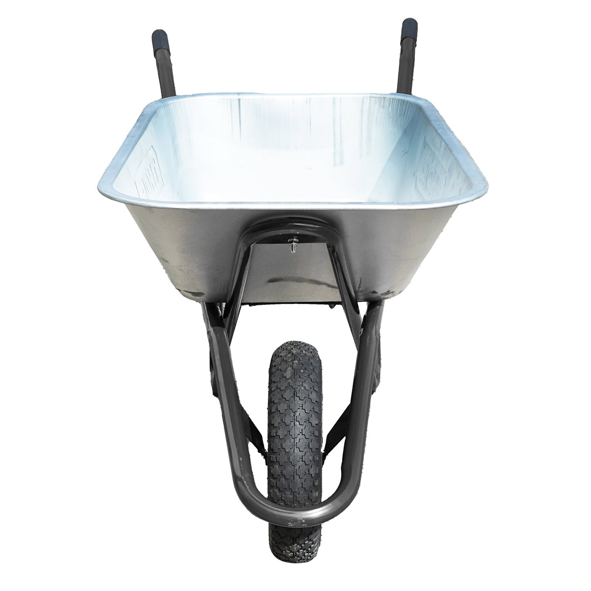 100L metal wheelbarrow with pneumatic wheel 400/8 and galvanized tub 895X642X298mm Thor