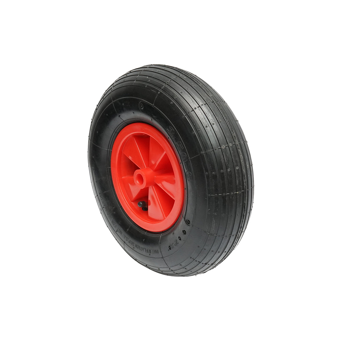 Wheelbarrow wheel, 3.50-6, with a plastic rim