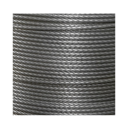 Steel winch cable 6x25 diameter 14mm with metal heart 200m/roll beaten