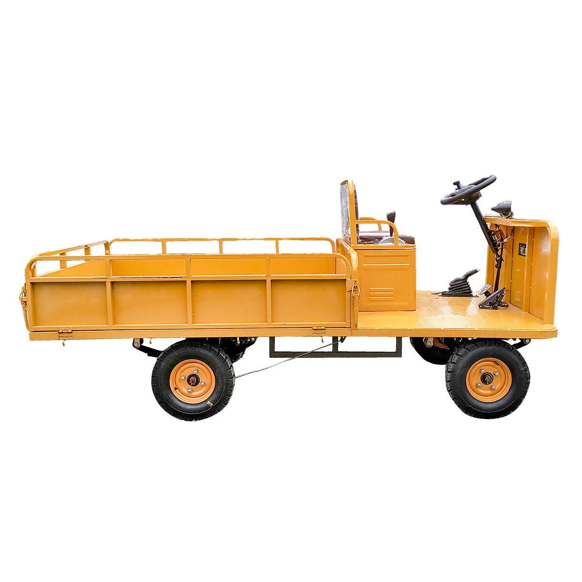 Electric platform cart with bench for transporting goods 800W, 48V, 2.5x1.25m maximum load 800Kg THOR