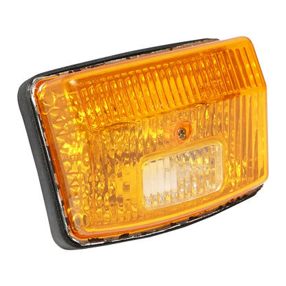 White-yellow rectangular front signal lamp for New Holland, Fiat, and UTB U-445