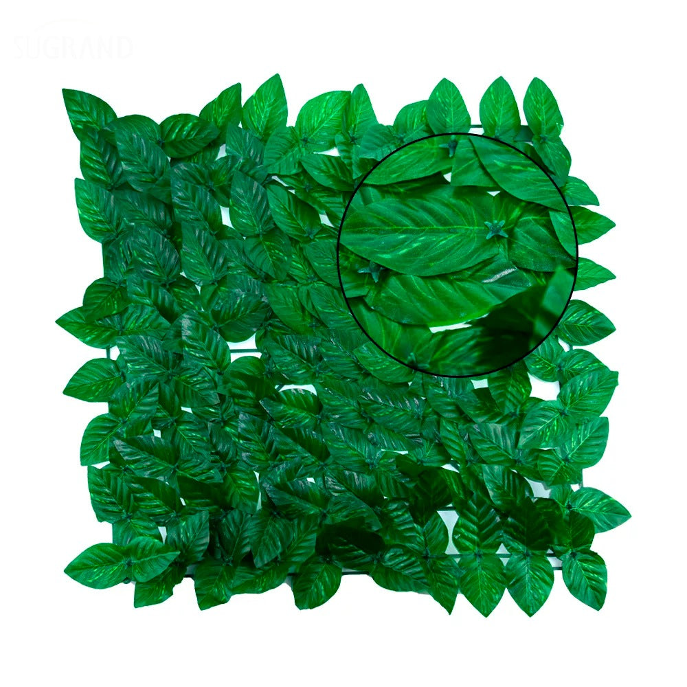 Artificial hedge with green leaves, width 1.5M and length 3M
