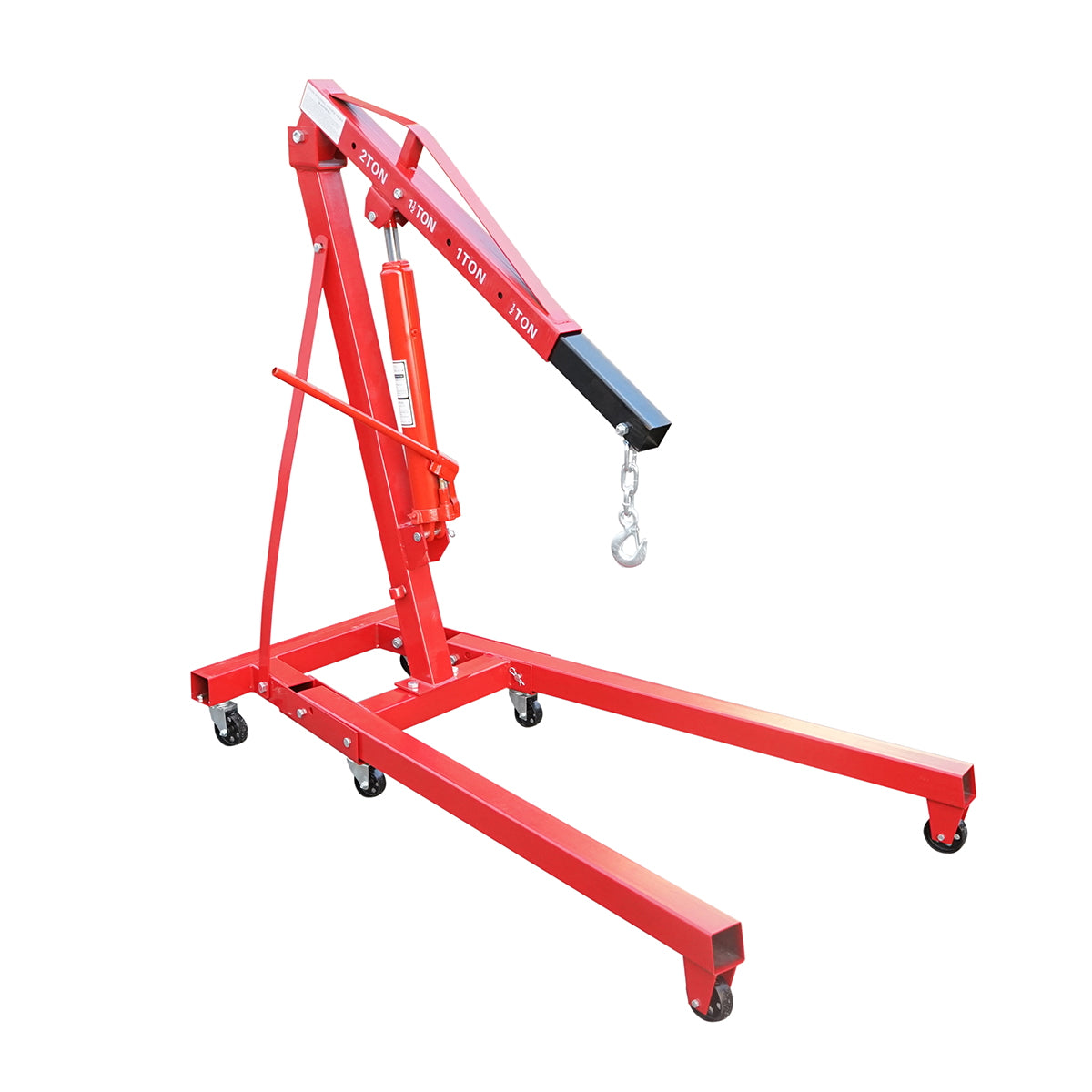 Folding hydraulic crane type giraffe for workshop 2T