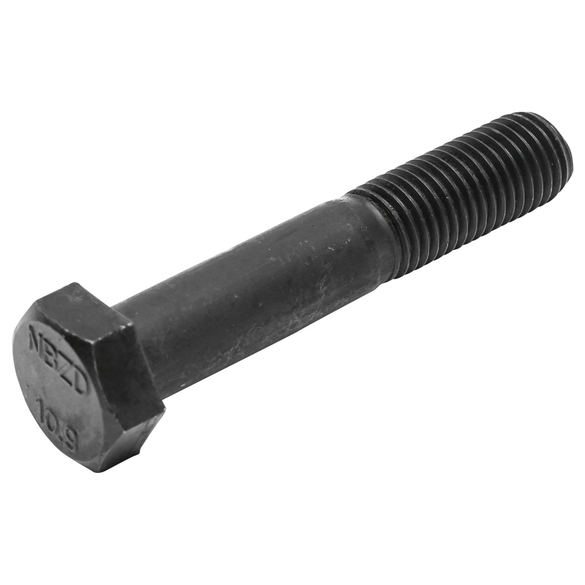 Black screw with hexagonal head DIN 931 M20x110 G10.9 25 pcs/bag