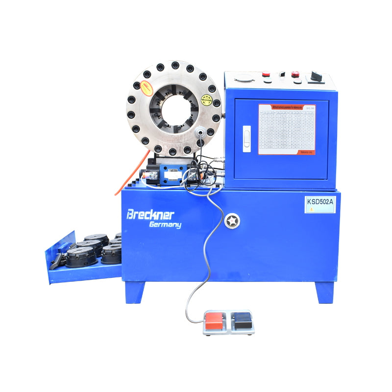 Hydraulic hose crimping machine fi4-51mm 220V 3kW with quick change Breckner Germany