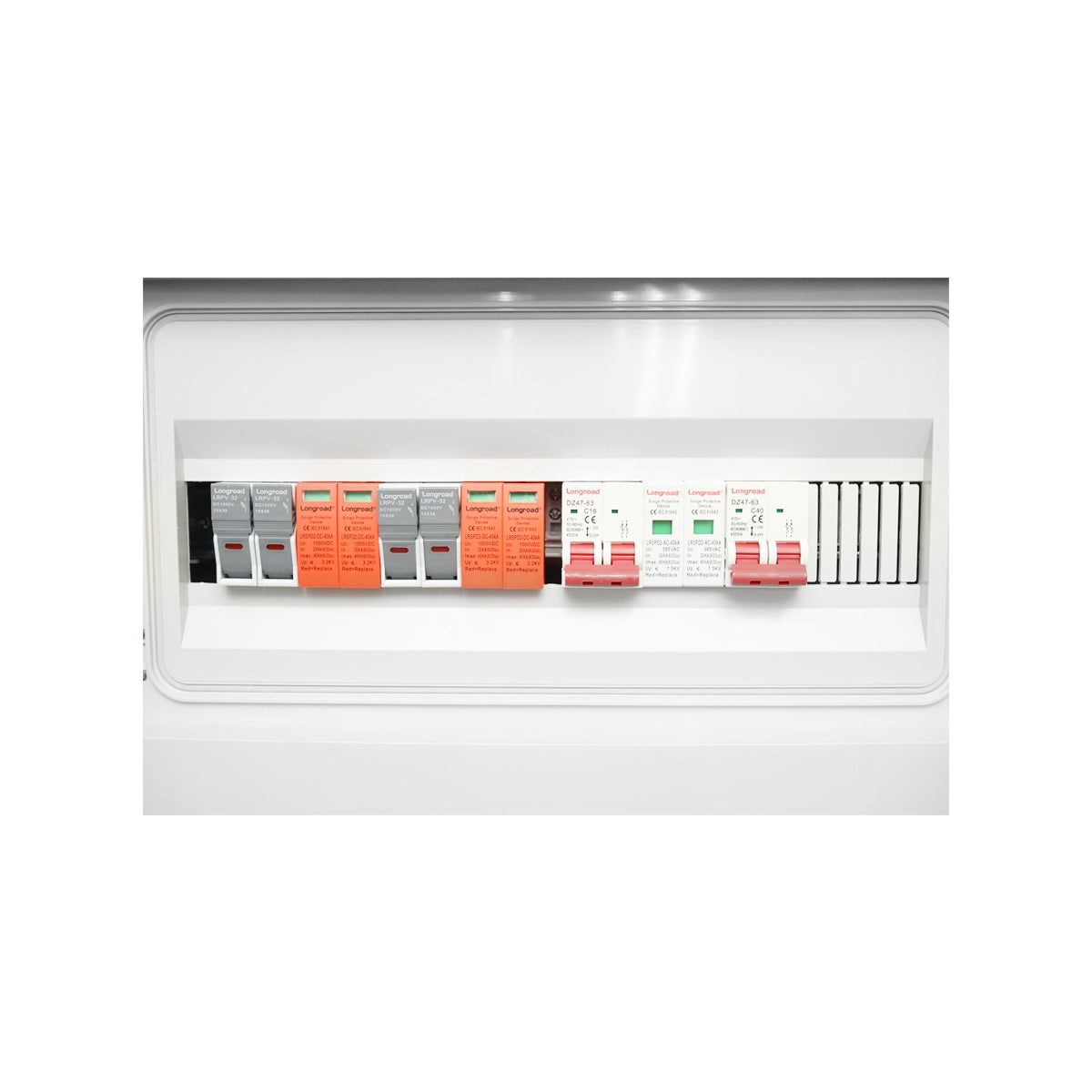 DC/AC fuse box equipped for photovoltaic systems 3-6KW with ON/OFF Grid prosumer inverters