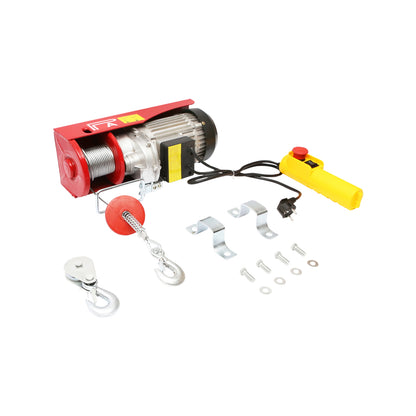 Electric hoist/crane 220V/50Hz 850W, maximum load 200/400Kg, lifting speed 5-10m/min, lifting height 6-12m, IP40 protection