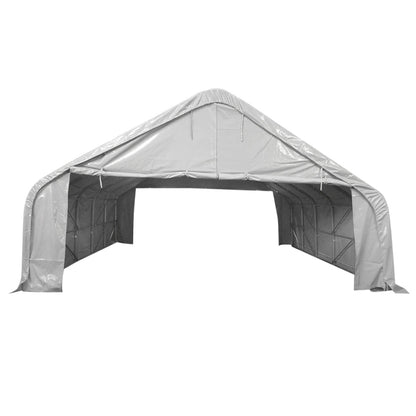PVC storage hall with a metal structure, 8m wide and 12m long, 2.6m high