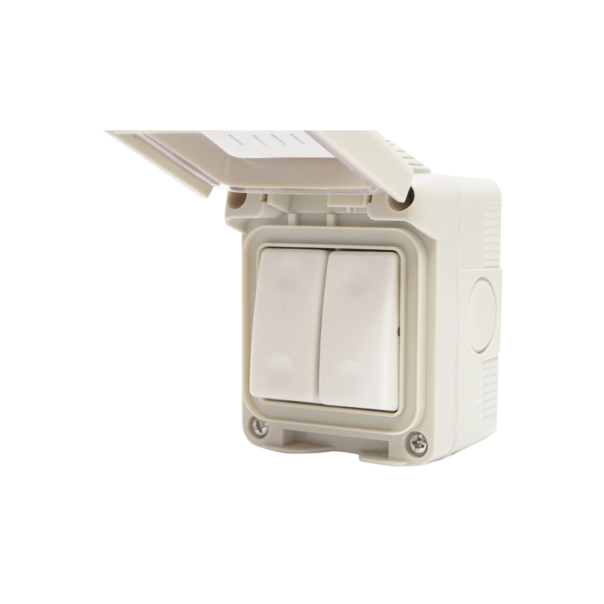 Double switch for exterior application IP55, 10AX, 250V Breckner Germany