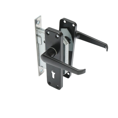 Black sliding door frog, 57x100x60mm