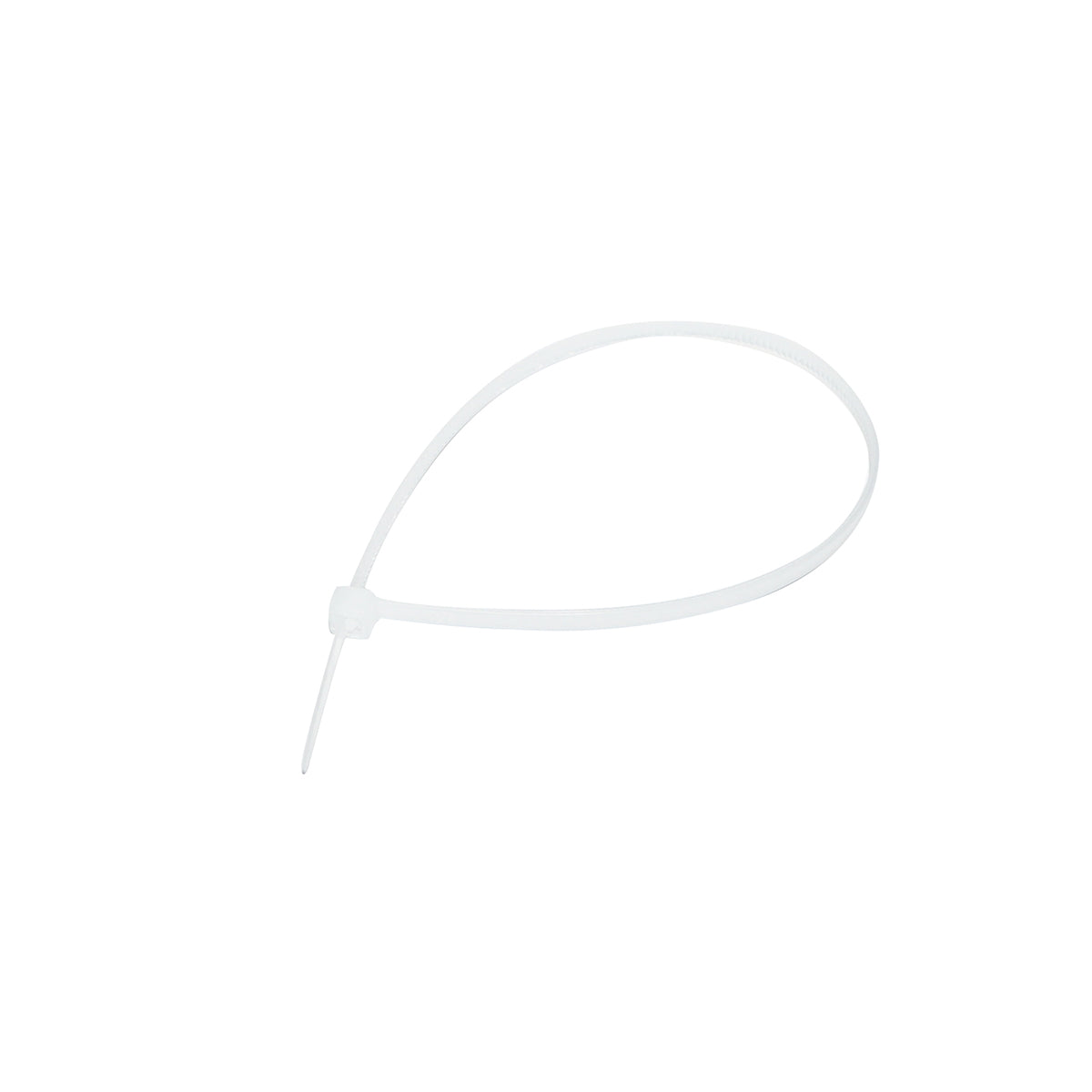Facet, plastic necklace 3.5x250mm, white, set of 100 pieces Breckner Germany