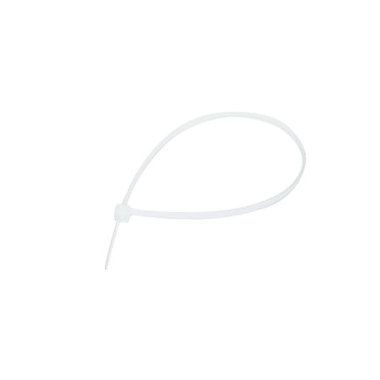 Facet, plastic necklace 3.5x250mm, white, set of 100 pieces Breckner Germany