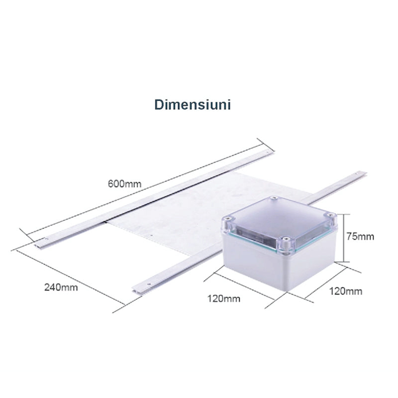USA automated chicken coop for cats and dogs 600x240x10mm aluminum battery 4AA