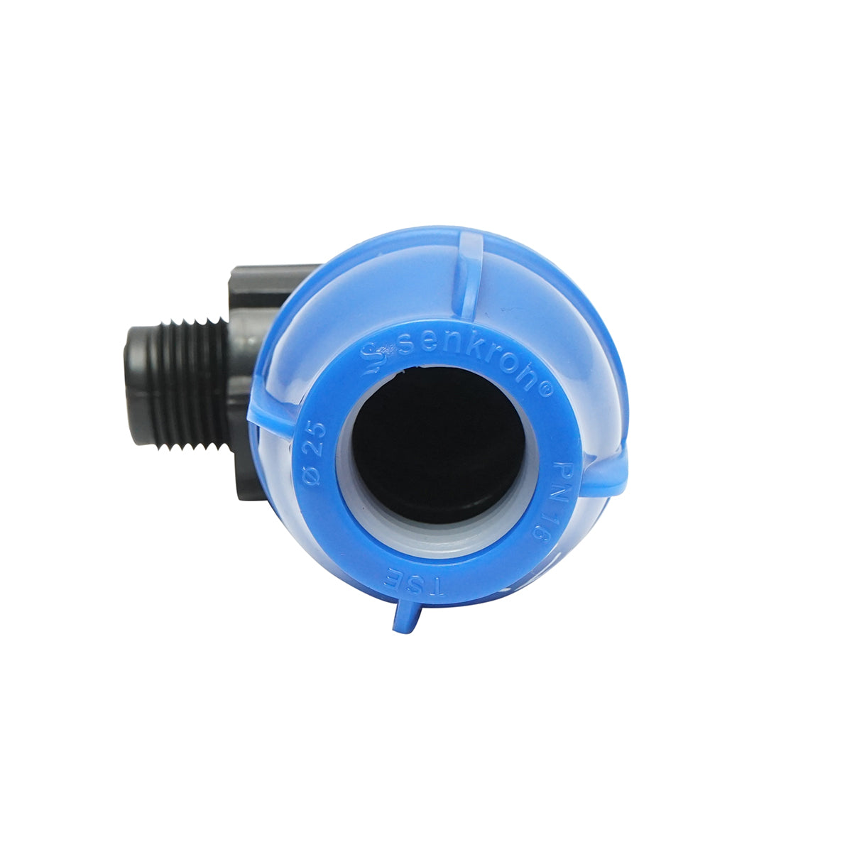 Compression fitting with external thread D25mmx1/2 toll PN16, for irrigation systems