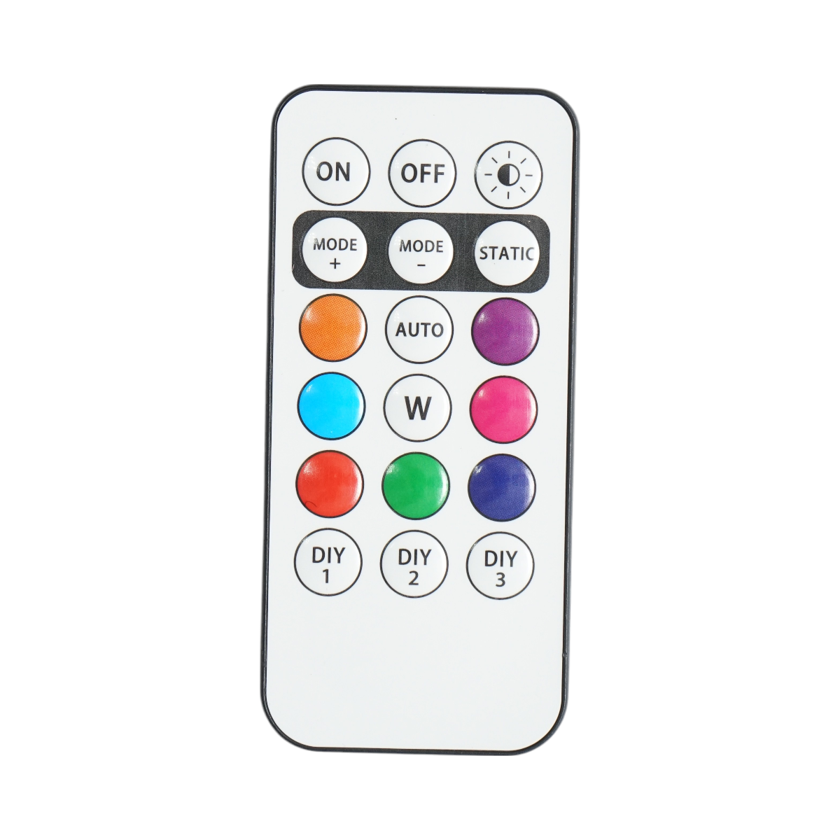 Set of 10 RGB strobe LED lights with remote control, 10 modes, 8 colors, 110mAh lithium battery rechargeable via USB-C, IP65