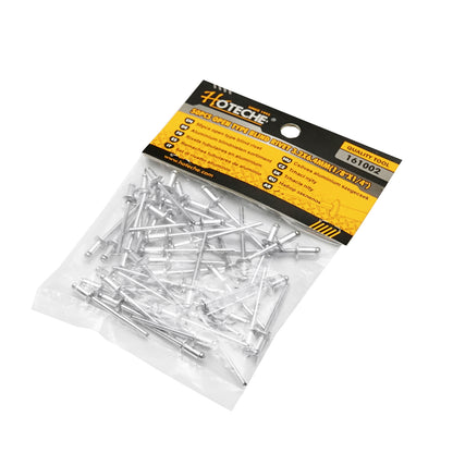 Aluminum pop rivets 3.2x6.4mm 50 pcs Hoteche