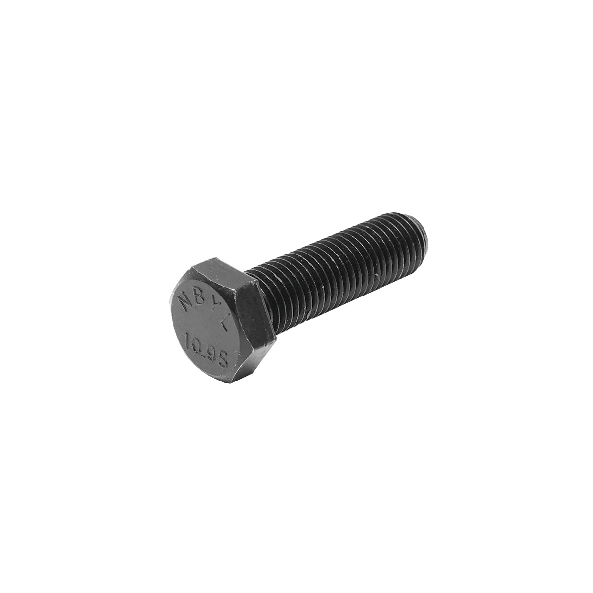Black screw with hexagonal head DIN 933 M20x70 G10.9 25 pcs/bag