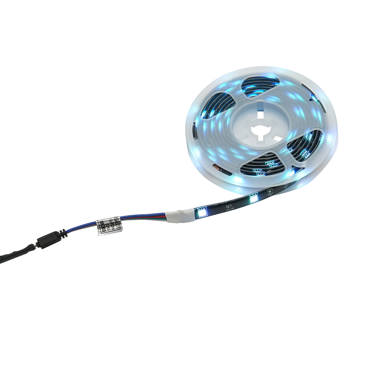 LED strip with remote control 5V, 2m, RGB voice control IP20 Breckner Germany