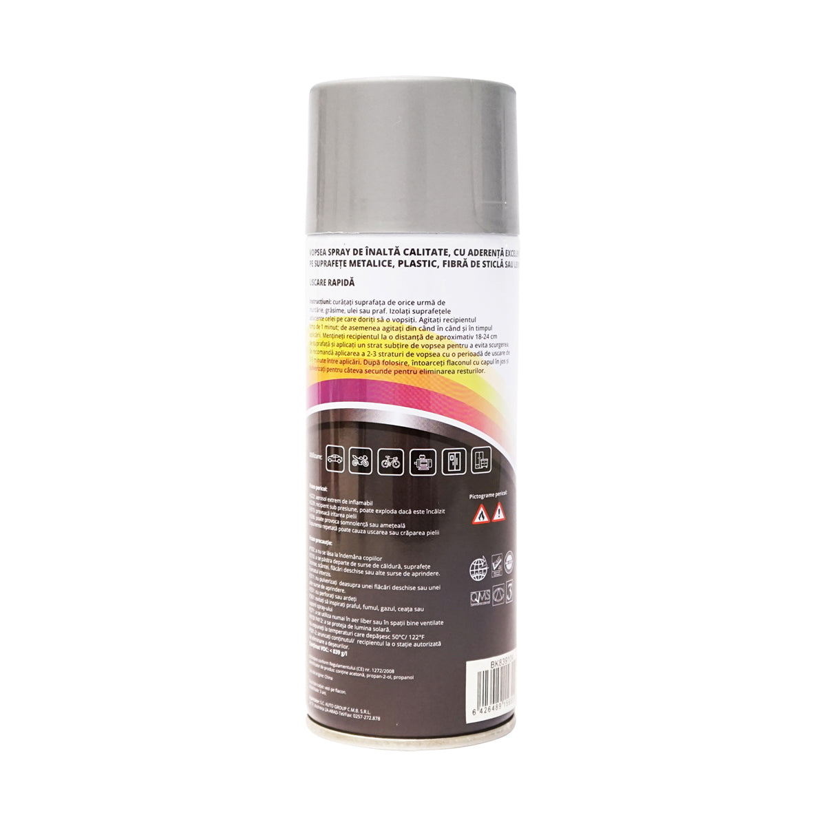 Gray car paint spray for Claas Deutz 9104 aluminum gray 450ml MAGIC