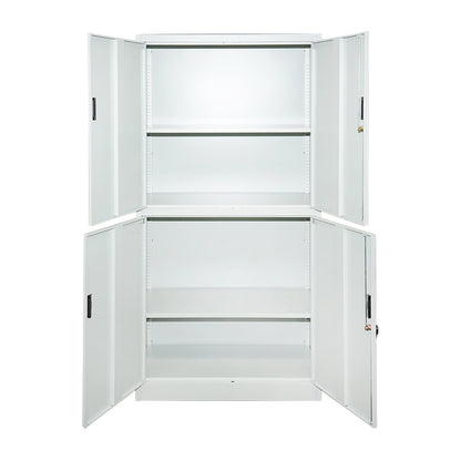 Metal cabinet with 4 secure solid doors 1800x900x400mm