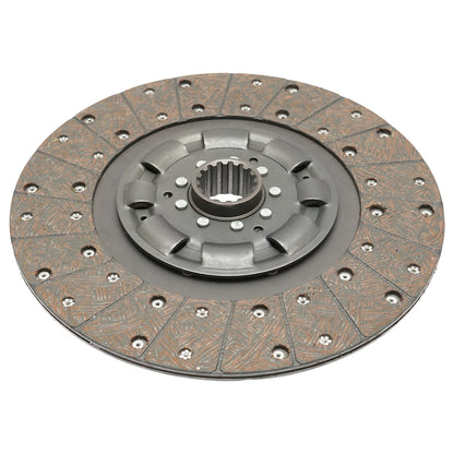 Clutch disc with friction material and spring, 16 grooves for Forest Tractor with Perkins engine