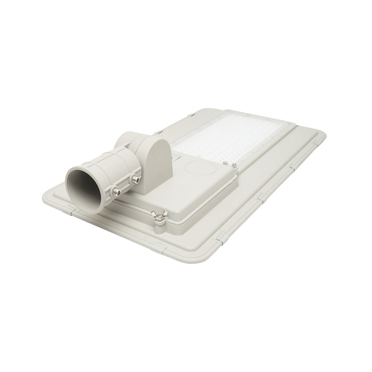 LED solar street light 180W, 6500K, IP65 with solar panel, motion sensor and pole mounting Breckner Germany