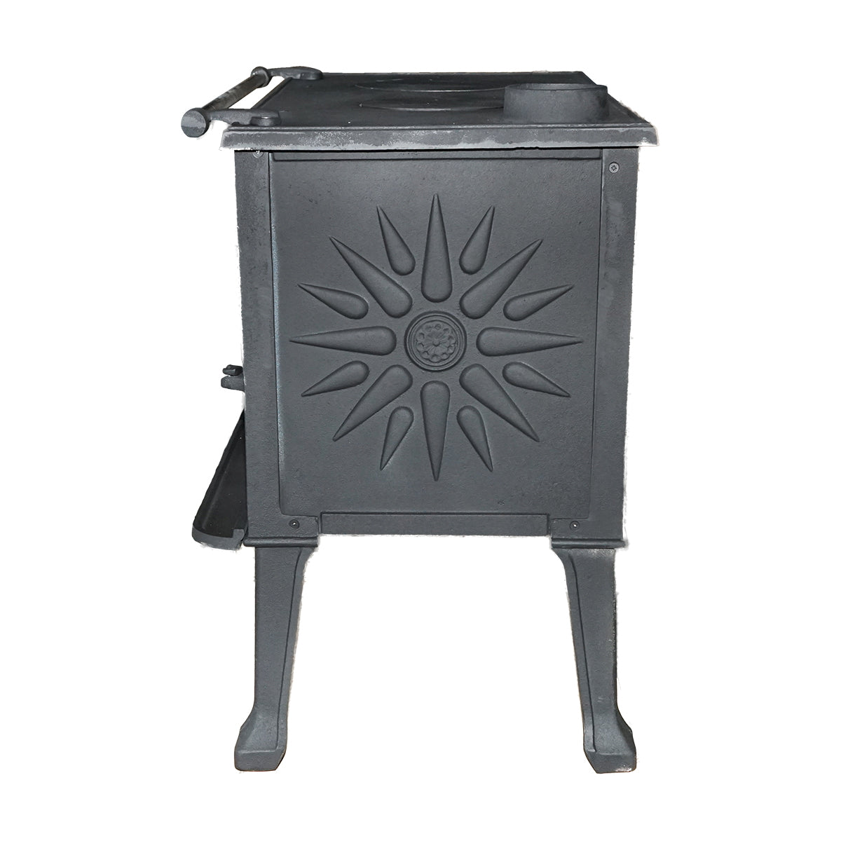 Wood stove with hotplate and cast iron oven 830x520x800mm