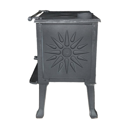 Wood stove with hotplate and cast iron oven 830x520x800mm