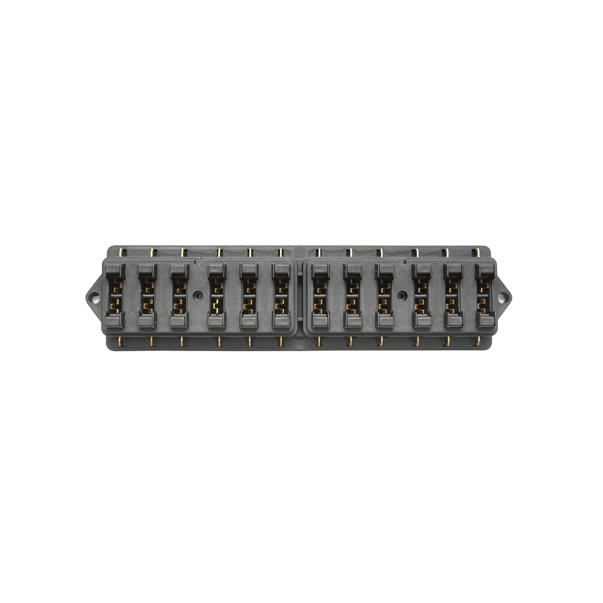 Flat fuse box with 12 slots Breckner Germany