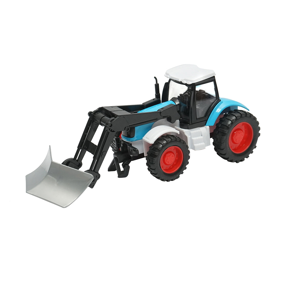 Blue tractor with snow plow, 175x65x80mm toy for children over 3 years
