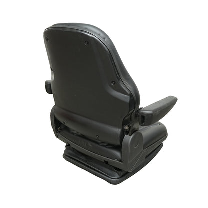 Universal seat with seat belt and armrests, mechanical suspension for tractors and industrial machines, forklift