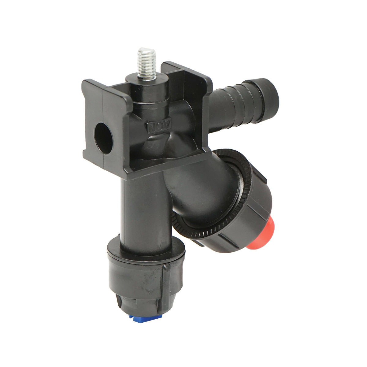 Complete sprinkler with a nozzle and a drip for the herbicide installation.