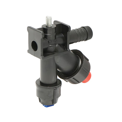 Complete sprinkler with a nozzle and a drip for the herbicide installation.