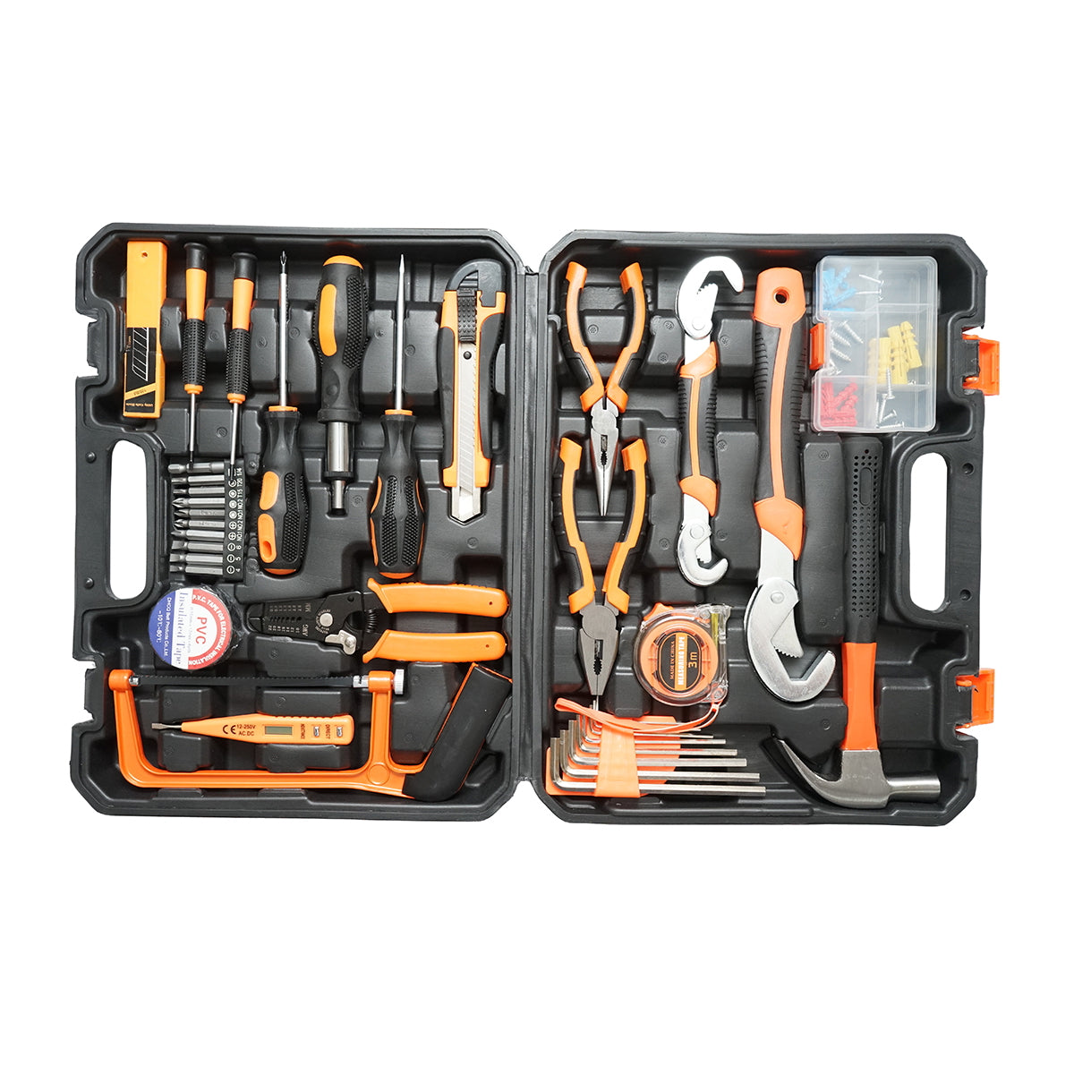 Combined tool and equipment set 37 pieces