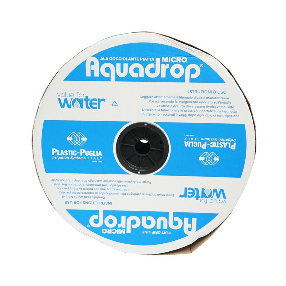Drip irrigation tape, 3000M roll 2.1L/H, D16mm, 30cm spacing AquaDrop