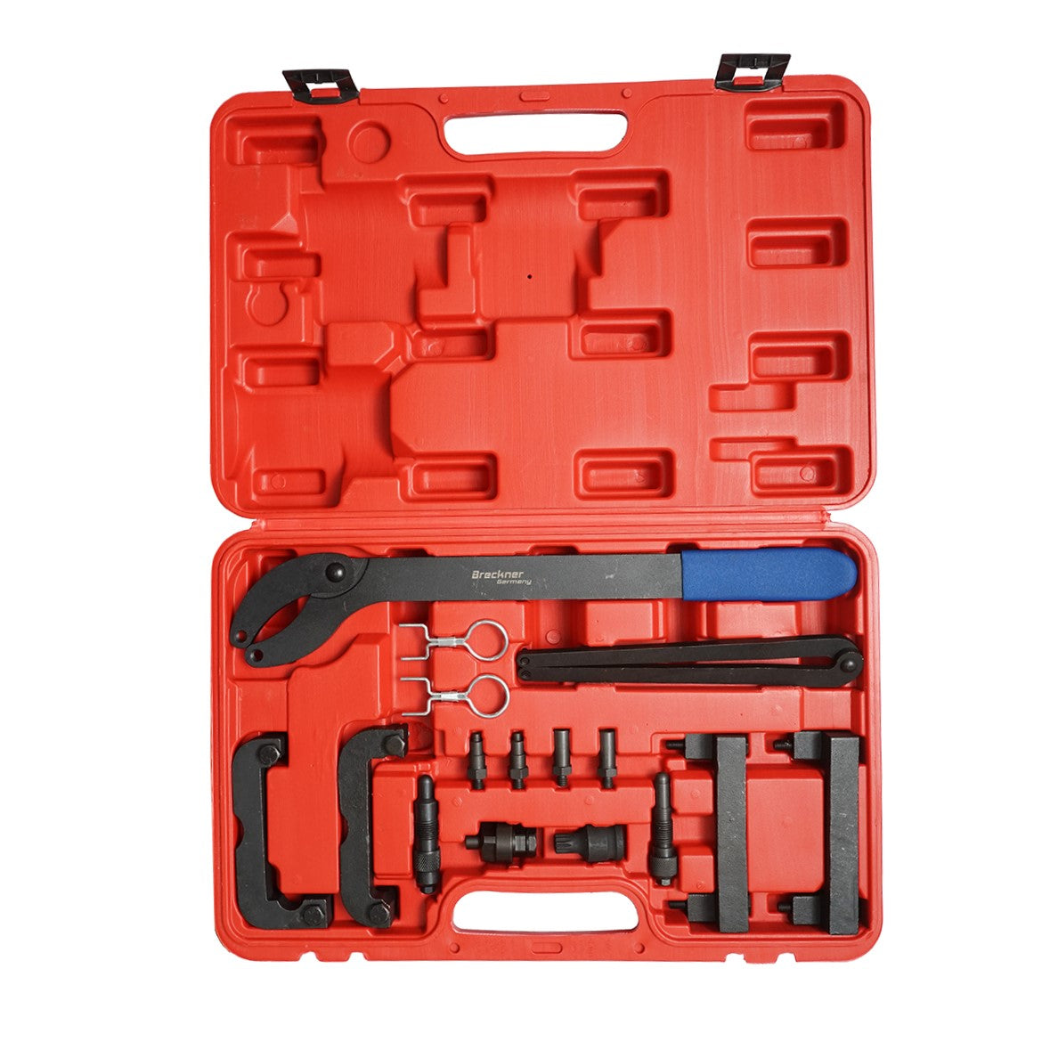 Timing belt locking tool set for VAG engines 2.4, 2.8, 3.0, 3.2 V6 FSI, 4.2/V8 FSI, 5.2/V10 FSI Breckner Germany