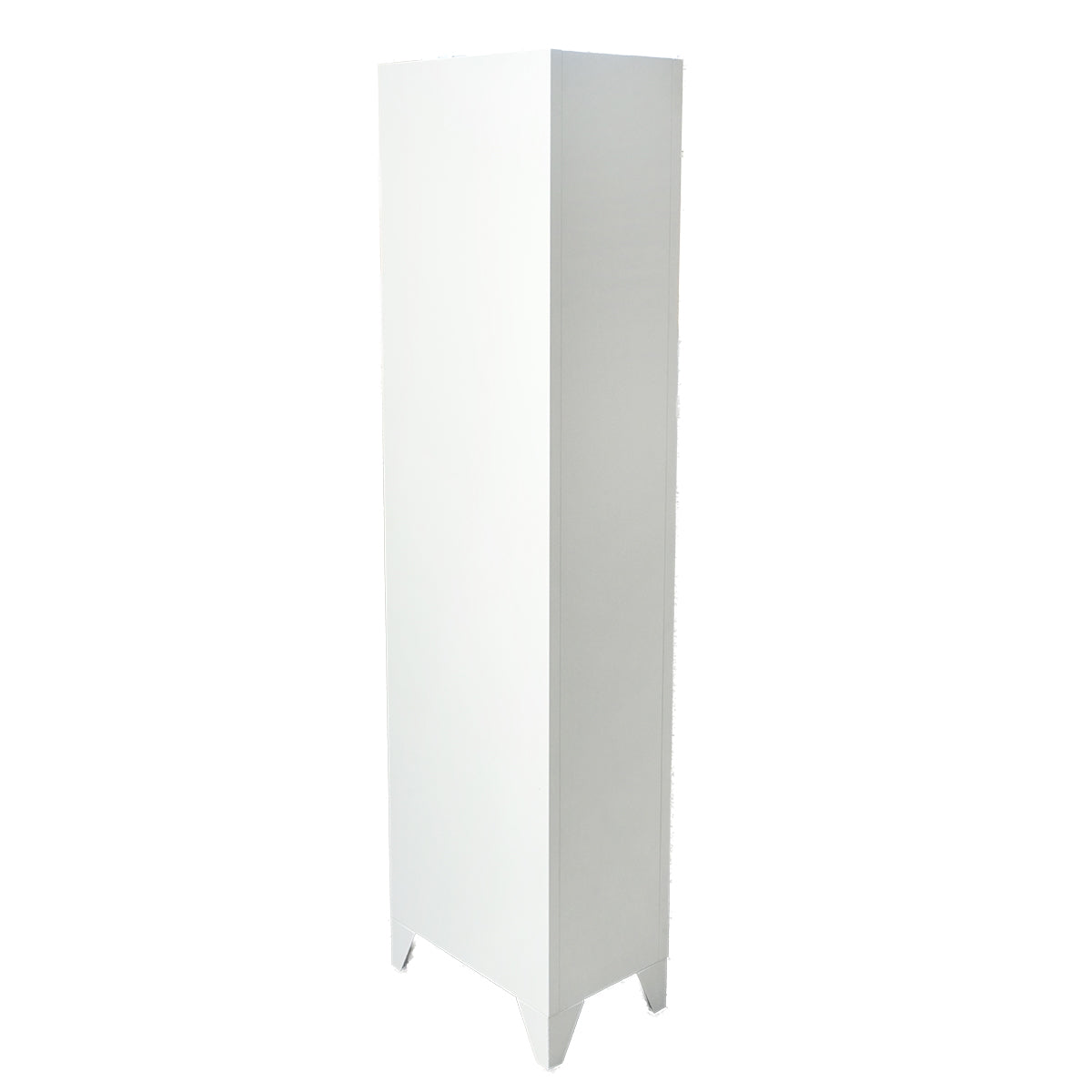 Double metal wardrobe cabinet type locker with 2 secured doors 1850x380x450mm, grey Breckner Germany
