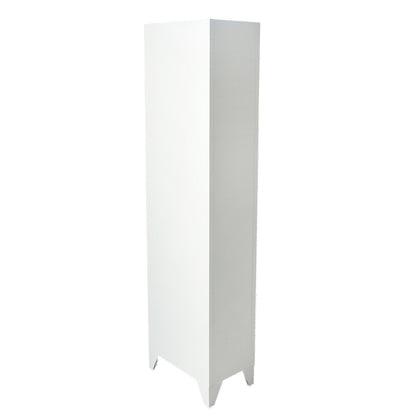 Double metal wardrobe cabinet type locker with 2 secured doors 1850x380x450mm, grey Breckner Germany