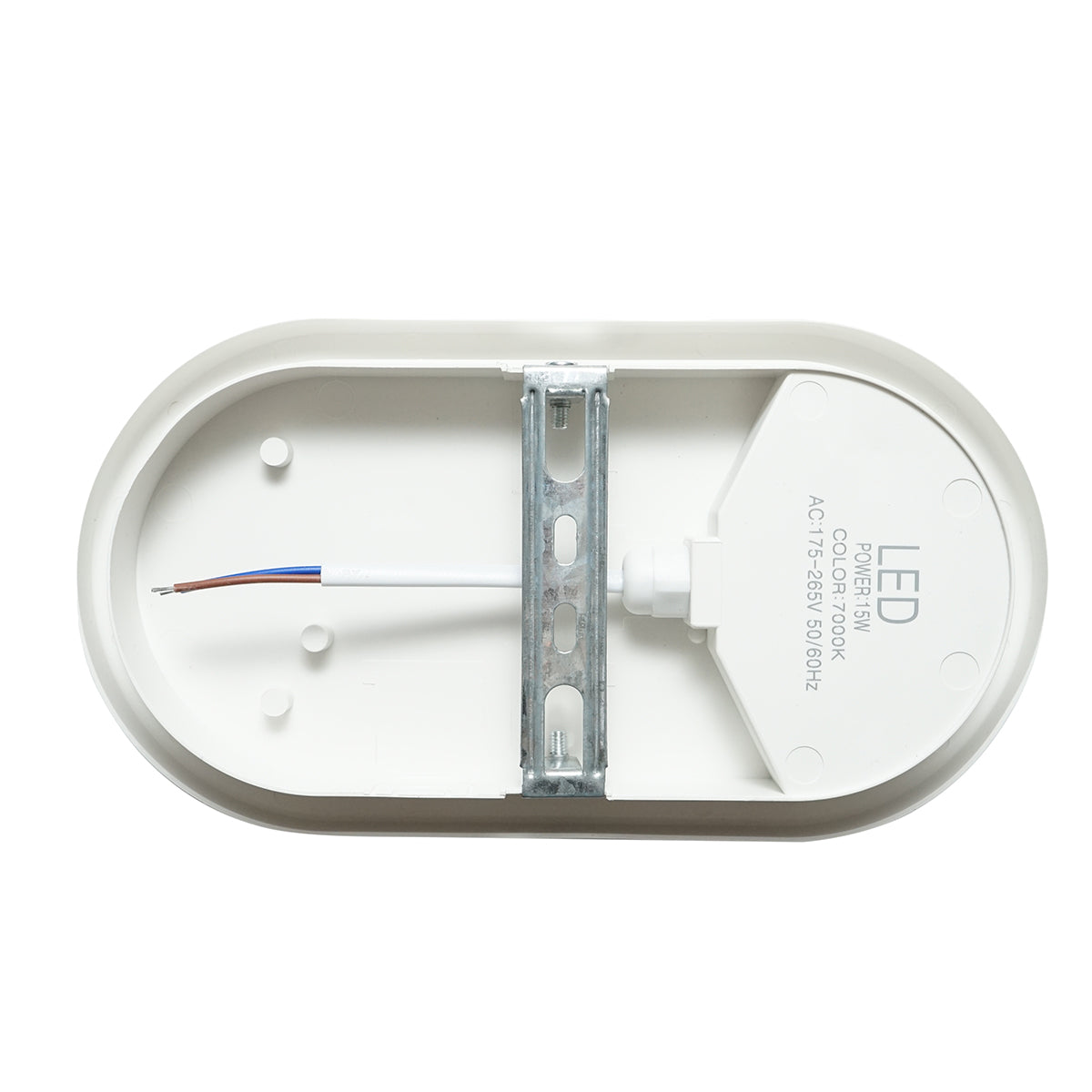 LED ceiling light 15W, 220V, 7000K cold light lighting fixture 215x115x70mm interior/exterior Breckner Germany