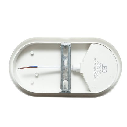 LED ceiling light 15W, 220V, 7000K cold light lighting fixture 215x115x70mm interior/exterior Breckner Germany